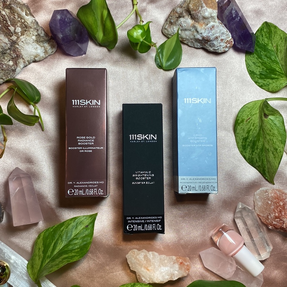 3/$150 111SKIN - Rose Gold + Vitamin C Booster + Cryo ATP Sports Booster